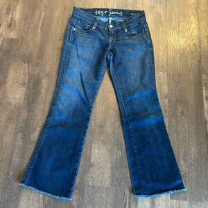 Tag Jeans Women’s Size 28 Flare Bootcut Denim with Raw Hem